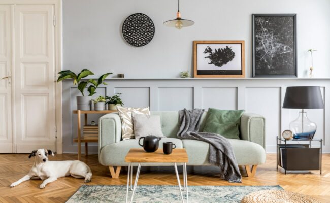 Proud Paints living room inspiration, Gray Mystic is beautiful soft grey that creates a beautiful bright space